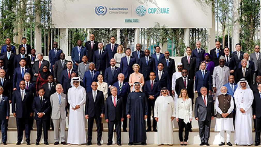Representantes de diferentes países en la COP28, Dubai, Emiratos Árabes Unidos. Foto: Agencias