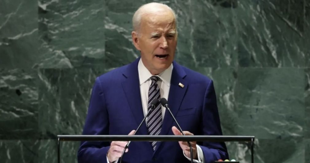 El presidente de Estados Unidos, Joe Biden, durante su participación en la Asamblea General de la Organización de las Naciones Unidas (ONU).