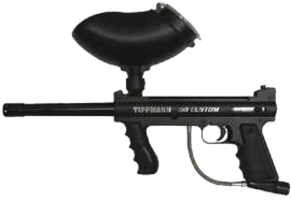 Pistola de pintura similar a la utilizada por los adolescentes