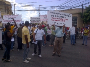 Protesta en San Pedro de Macoris