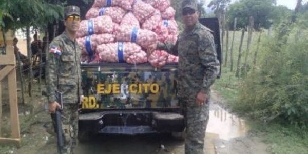 Ejército de República Dominicana incauta cargamento de ajo en la frontera: 