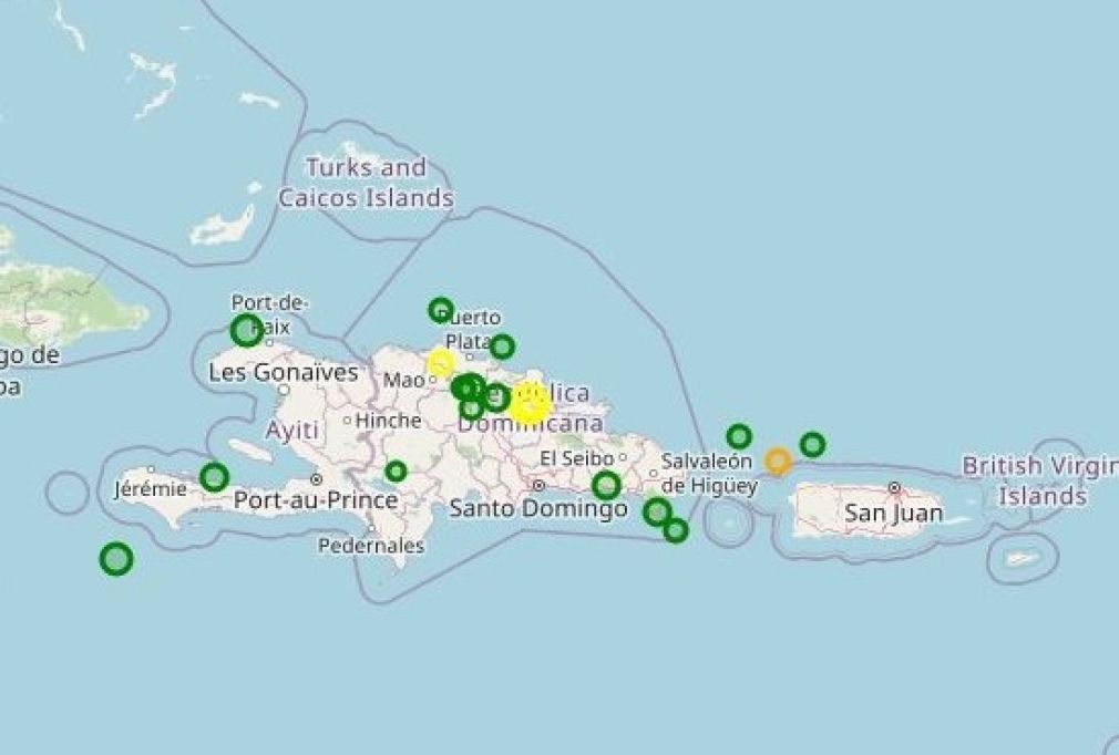Se registra sismo de 4.6 con epicentro en la provincia Duarte