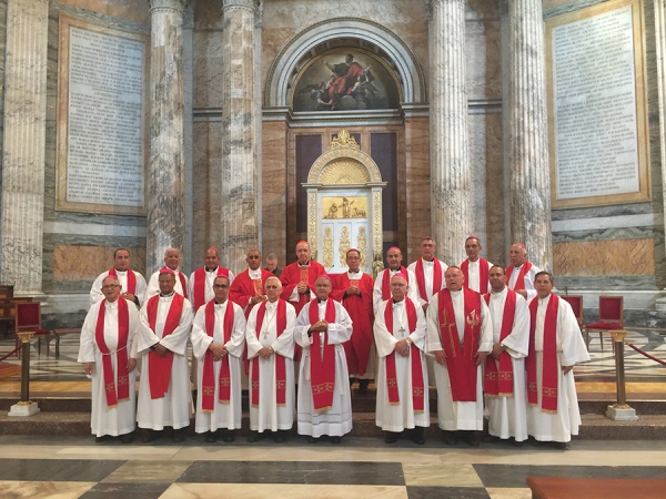Obispos dominicanos en Visita Ad Limia en el Vaticano, Roma.