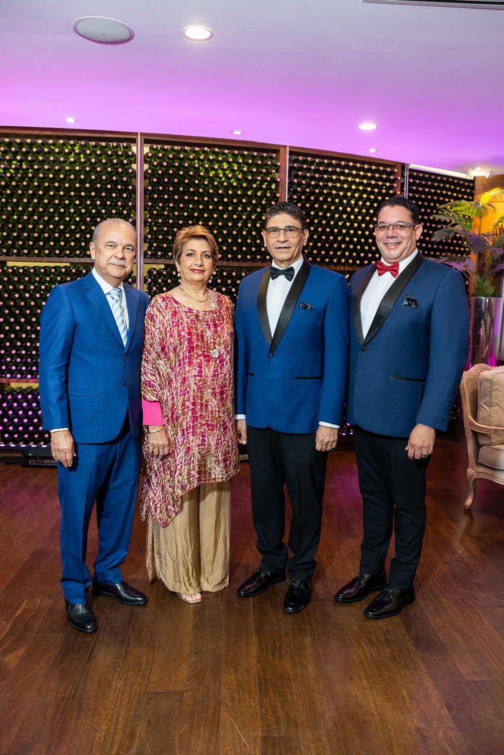 Armando Cuello, Linette Arbaje, Bismarck Morales Jiménez y Junior Jorge.