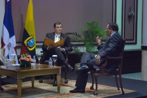 Correa agradece apoyo de JCE a comicios de Ecuador