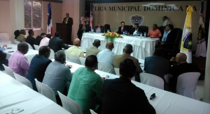 Los alcaldes se reunieron en asablea municipal para aprobar el presupuesto de la Liga Municipal Dominicana, el que fue aprobado a unanimidad por los presentes