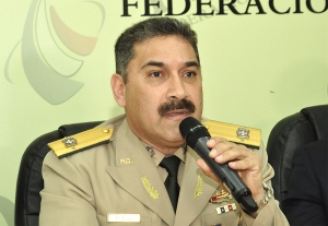 Mayor general Rafael Emilio de Luna PIchirilo, director ejecutivo de la Defensa Civil y presidente de la Comisión Nacional de Emergencias (CNE).  