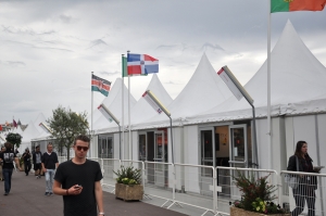 La bandera dominicana ondea en el pabellón internacional del 66 Festival de Cannes.