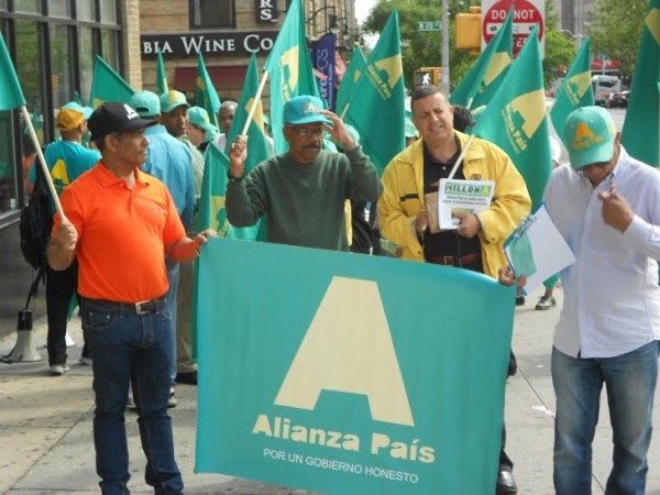 Alianza País se moviliza en el Alto Manhattan contra actos de sicariato e impunidad: 