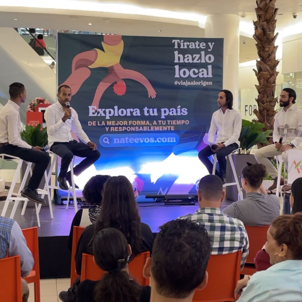 El evento contó con la participación de Jairo Morillo CEO de Jamao Ecoturs y Director de Comunicaciones del Consejo para el Desarrollo Ecoturístico de Jamao al Norten (Codejan), Inoel Lune, regidor de Los Cacaos, CEO de Luna Travel y Presidente de la Asociación de Guías Interpretes de la naturaleza de Los Cacaos y Miosotis Batista CEO de Agencia Tinglar y Tinglar Eco Store.