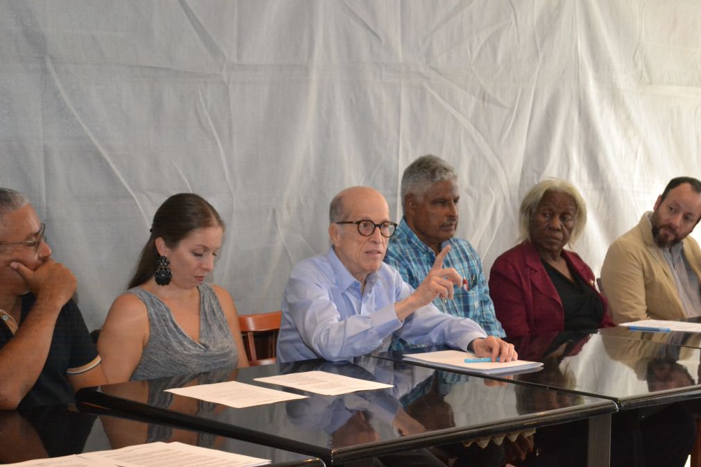 Max Puig, vicepresidente del Consejo Nacional para el Cambio Climático y Mecanismo de Desarrollo Limpio, CNCCMDL, intervino en la Pre-Inauguración del II Encuentro del Gran Caribe Libre de Fósiles.