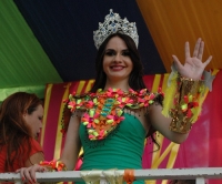 Reina del carnaval de Santiago. 