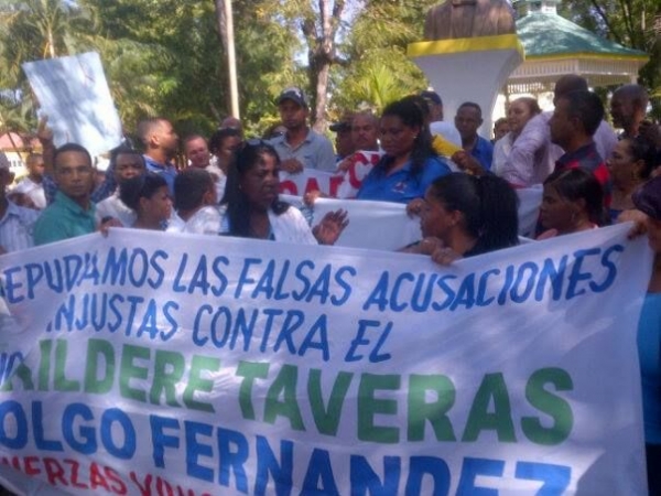 Marchan en Dajabón en repudio a denuncia senadora Sonia Mateo 