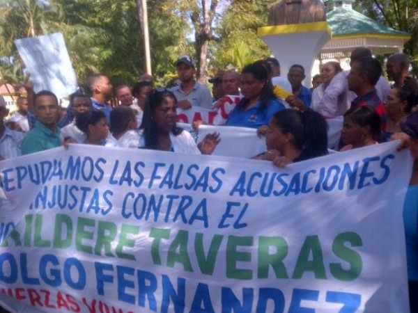 Marchan en Dajabón en repudio a denuncia senadora Sonia Mateo