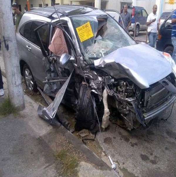 Jeepeta accidentada.