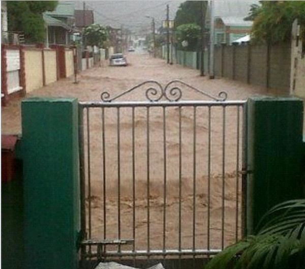 Inundaciones en Trinidad &amp; Tobago por efectos de la Tormenta Isaac