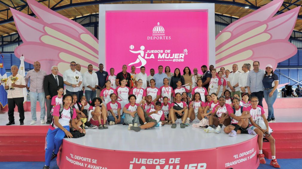 El acto protocolar de clausura de los V Juegos Deportivos de la Mujer se realizó en el polideportivo de la Ciudad Juan Bosch, en el municipio Santo Domingo Este.