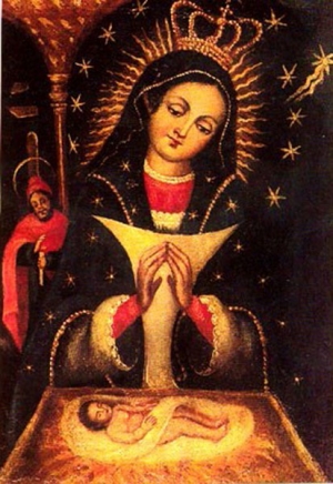 Nuestra Señora de la Altagracia, protectora del pueblo dominicano.