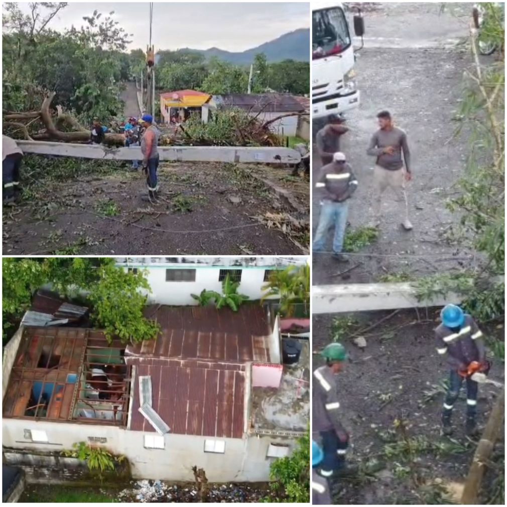 Varias viviendas sufrieron daños, principalmente por la pérdida de techos.