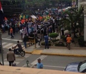 Fuerte protesta en SFM contra falllos favorecieron a Félix Bautista y alcalde Félix Rodríguez: 