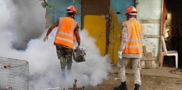Fuerza Aérea de República Dominicana realiza operativo contra el dengue: 