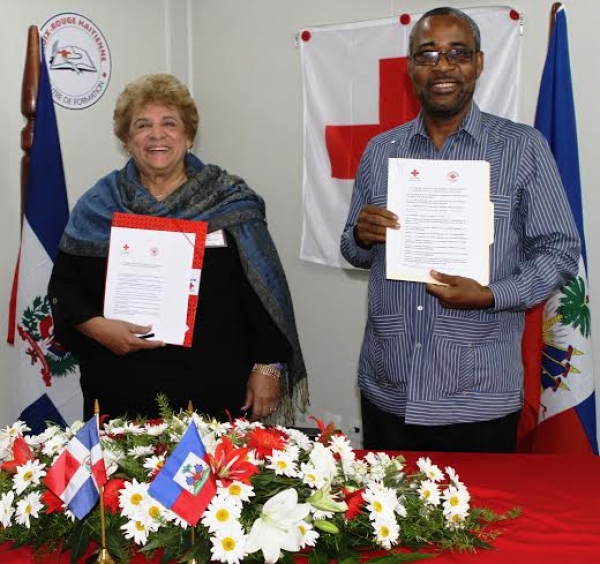 Cruz roja Dominicana y Haitiana aprueban plan para asistir vulnerables en La Española