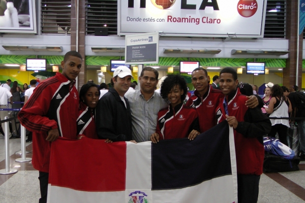 Selección dominicana de Bádminton rumbo al Campeonato Panamericano Superior en Perú. 