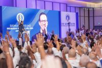 Sigmund Freund en la XXIII Convención Nacional Extraordinaria del Partido Revolucionario Moderno (PRM).