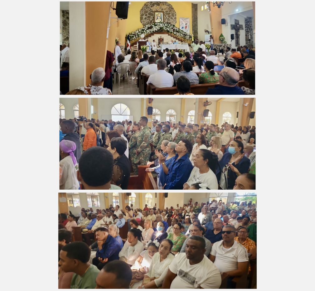  Cientos de feligreses acuden a venerar a la Virgen de la Altagracia en Loma de Cabrera.