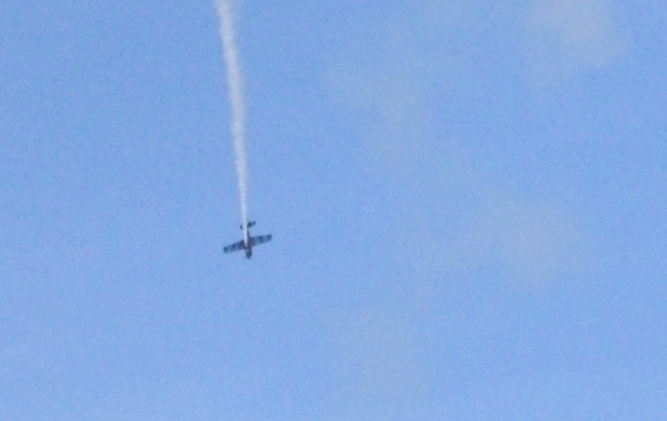Unos de los aviones que participaba en el show. 