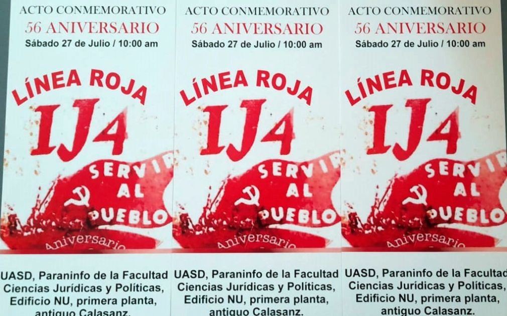Celebrarán aniversario de la fundación Línea Roja 1J4.