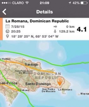 Temblor 4.1 grados afectó La Romana: 