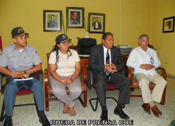 Rueda de prensa en la Vega.