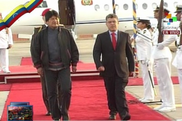 Morales expresó que acompaña al pueblo de Venezuela en este difícil momento. 