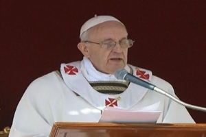 Papa Francisco ofreció su homilía en latín durante la eucaristía. 