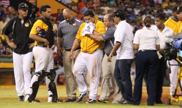 Bartolo Colón sufre herida tras pelotazo y Águilas pierden