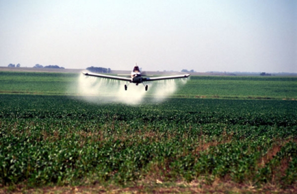 Fumigación aérea.