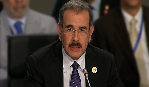 Presidente Medina, en su intervención en la  XXII Cumbre Iberoamericana.(Cádiz, España.)