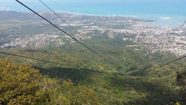 Vista aérea de Puerto Plata desde el Teleférico.