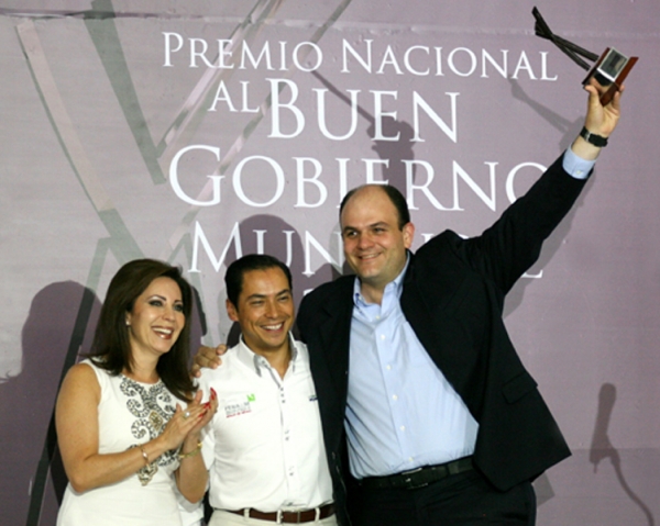 Uno de los galardonados al buen gobierno municipal en México.