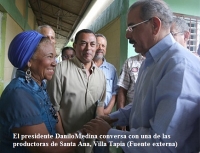 Medina anuncia ayuda para productores de Hermanas Mirabal