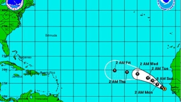 Centro Huracanes EU da seguimiento a &quot;Fred&quot;, la sexta tormenta de este año: 
