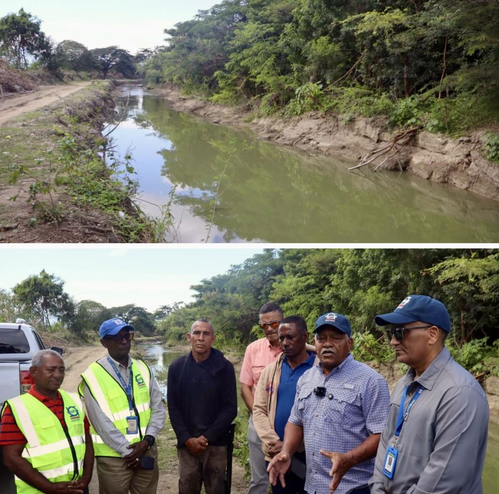 Indrhi y CAC intervienen en Tamayo 6 kilómetros de extracción de sedimento al dren Trujillo en beneficio de Laguna Cabral.