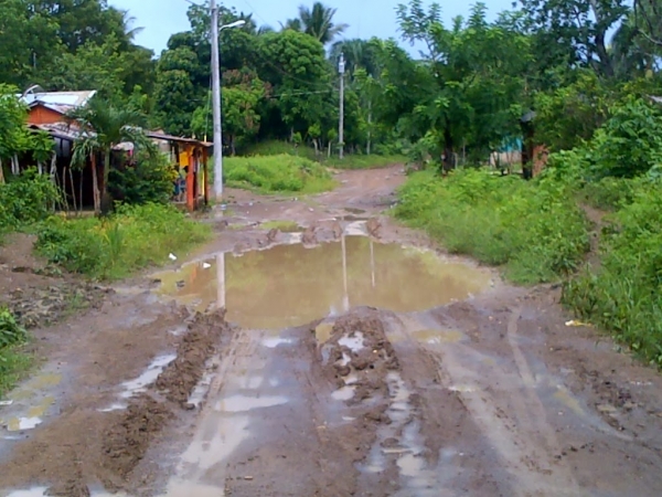 Calle de Hato Mayor en mal estado