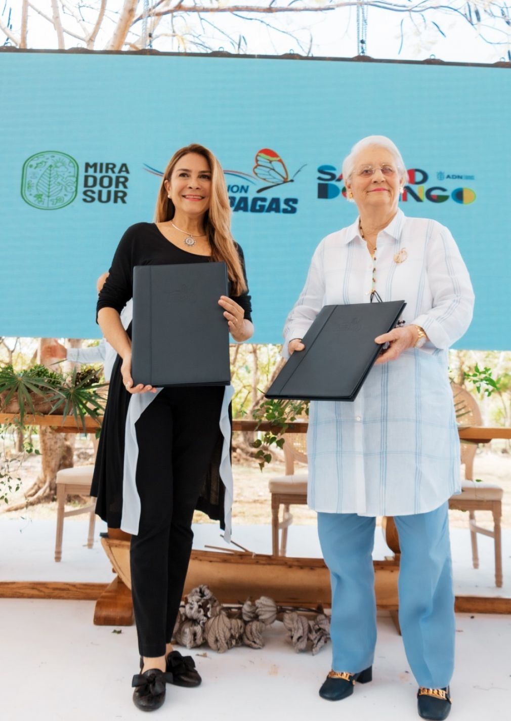 El acuerdo fue suscrito por la alcaldesa Carolina Mejía y la presidenta de la fundación, Pirigua Binetti.