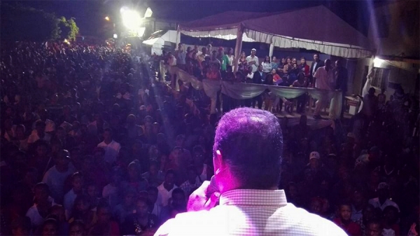 Una multitud fue testigo en la proclamación de Marcos Tavárez como candidtao a alcale por nueva vez al Ayuntamiento de Sabana Grande de Boyá en la provincia Monte Plata.