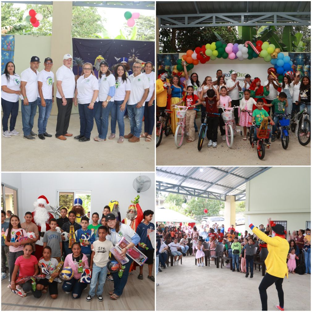 La entrega de regalo la realizó APRODECA durante su actividad tradicional que tiene más de una década. 