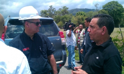 Ministro de Obras Publicas y Odebrecht anuncian inauguración carretera: 