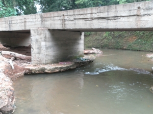 Puente la Majagua sobre rio Cuayá en Cotuí.