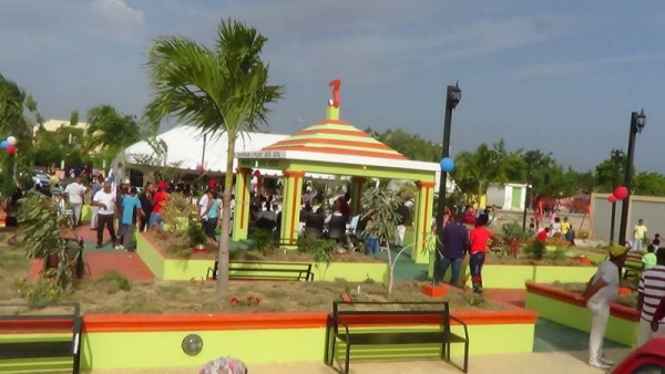 Vista del Parque Clemente Pérez construido con presupuesto participativo de la Junta Municipal El Palmar, a un costo de más de dos millones de pesos